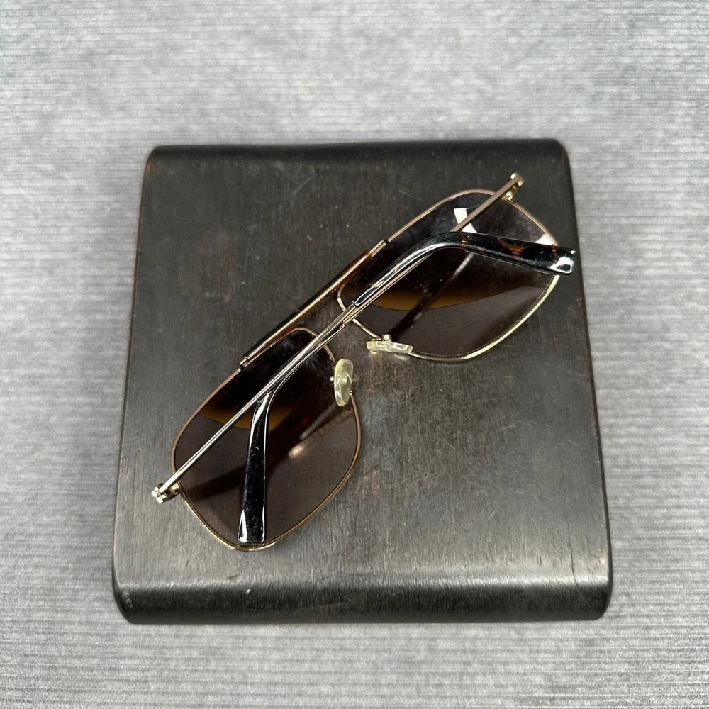 Armani Exchange AX181/S Aviator Y2K Sunglasses Brown Metal Tortoise 62-12-140